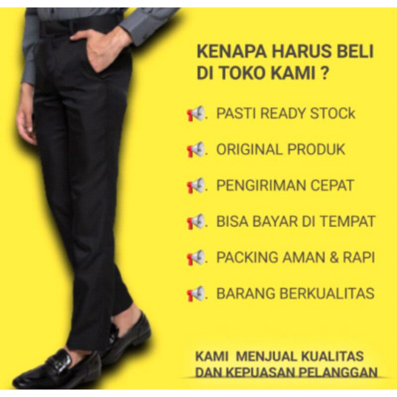 Celana Formal Pria Celana kantor slimfit Edisi special (28-40)