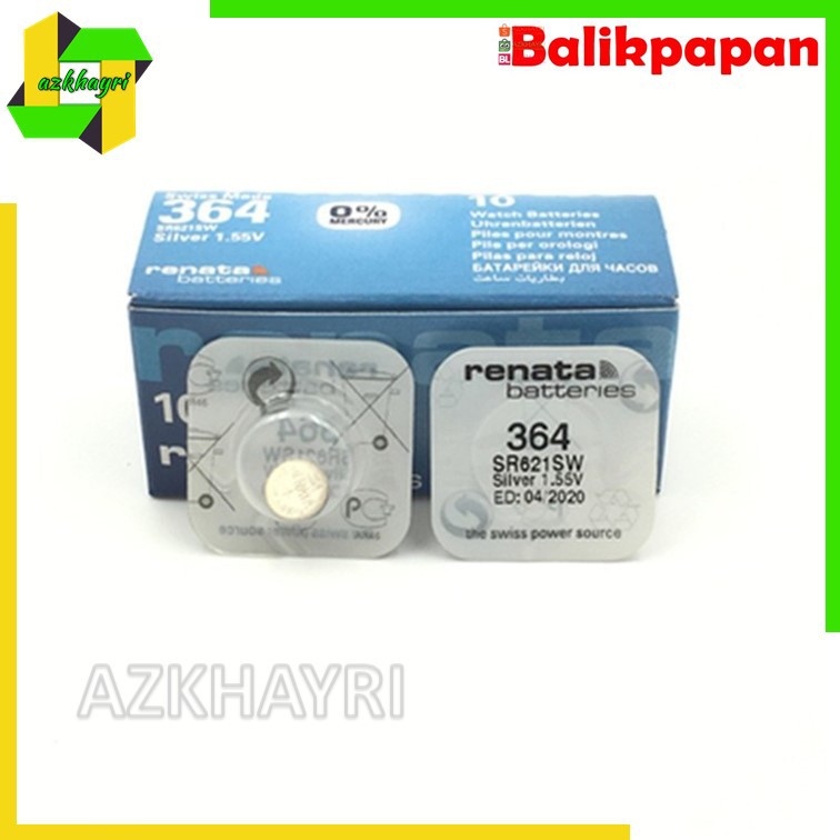 Baterai SR621SW RENATA ORIGINAL SR621 364 Battery JAM TANGAN 621SW AG 1621