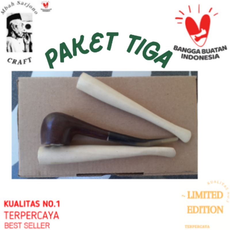 Once Cangklong T Mini super + Pipa once Kayu Kopi Pegunungan 12cm super (2pcs)