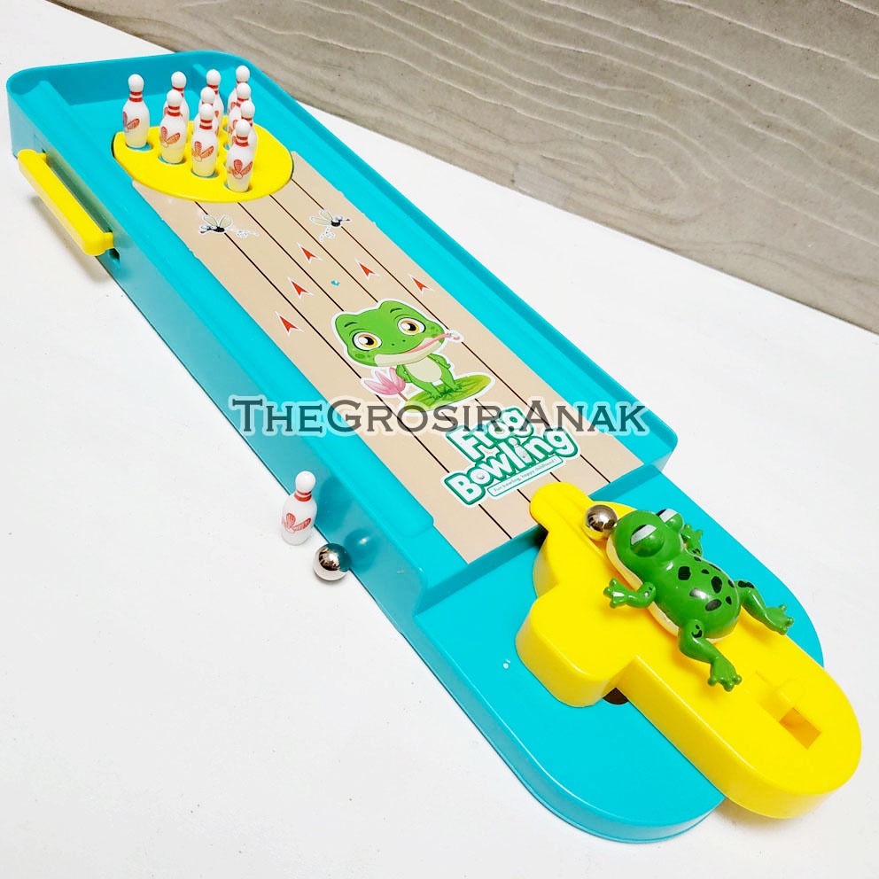 Frog Bowling Mainan Mini Bowling Katak Board Games