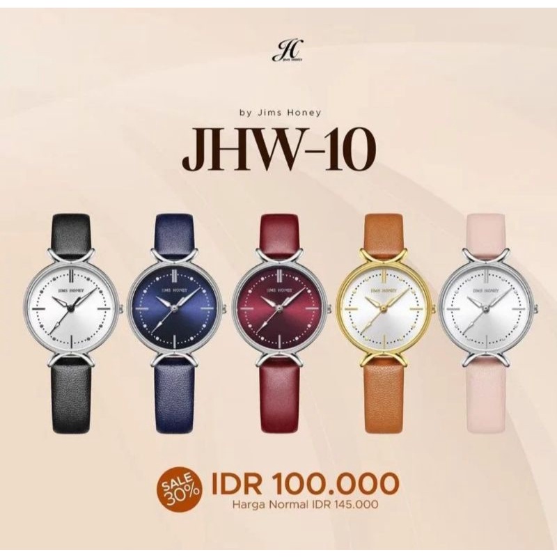 JAM TANGAN WANITA CEWEK PEREMPUAN UNIK CANTIK MURAH PROMO DISKON SALE JIMS HONEY JHW 10 JHW10 KADO ULTAH ANNIVERSARY PACAR ISTRI CEWEK PEREMPUAN UNIK ELEGANT CANTIK MURAH FEMINIM