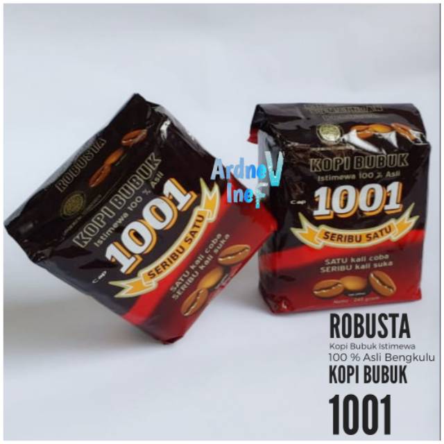 

Kopi 1001 Asli Kota Bengkulu 500 gram