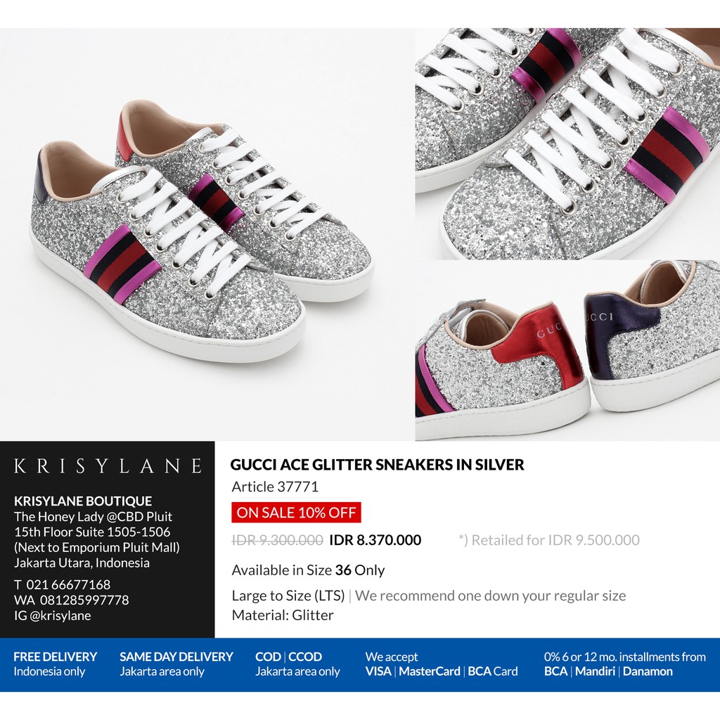 glitter sneakers silver