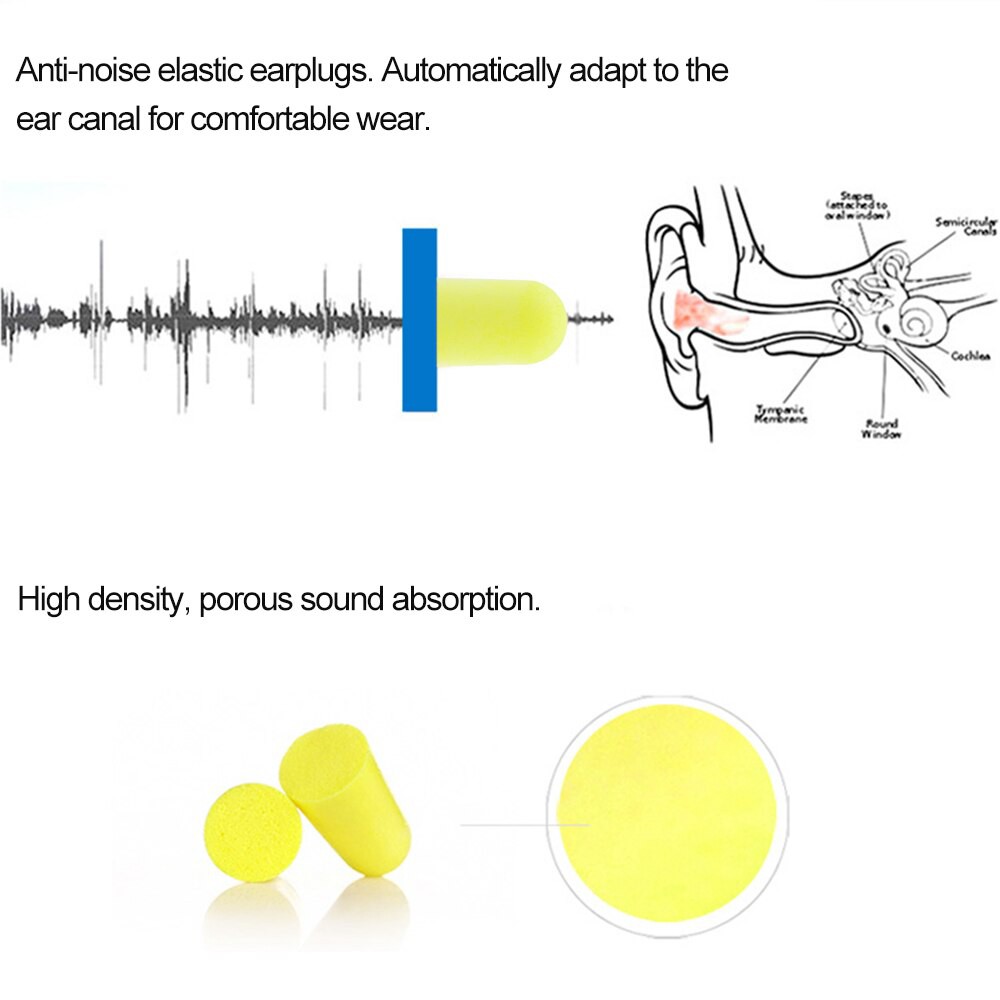 Penutup Telinga Professional anti-noise earplug sumbatan untuk Tidur anti bising ear Plug
