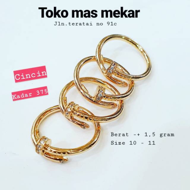 Noministnow Gelang Cartier Paku Asli