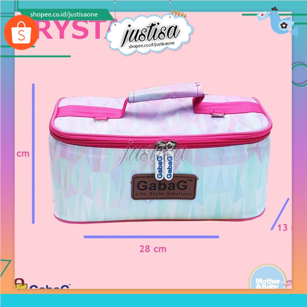 Promo !! SALE Cooler Bag GABAG Single Infinite Series CRYSTAL Tas Penyimpan Asi Bayi