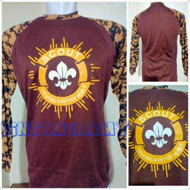 Ready Kaos PDL Pramuka Loreng SCOUT WOSM