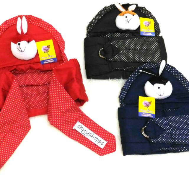 Gendongan SAMPING Topi Boneka Bayi Baby Bunga Mekar