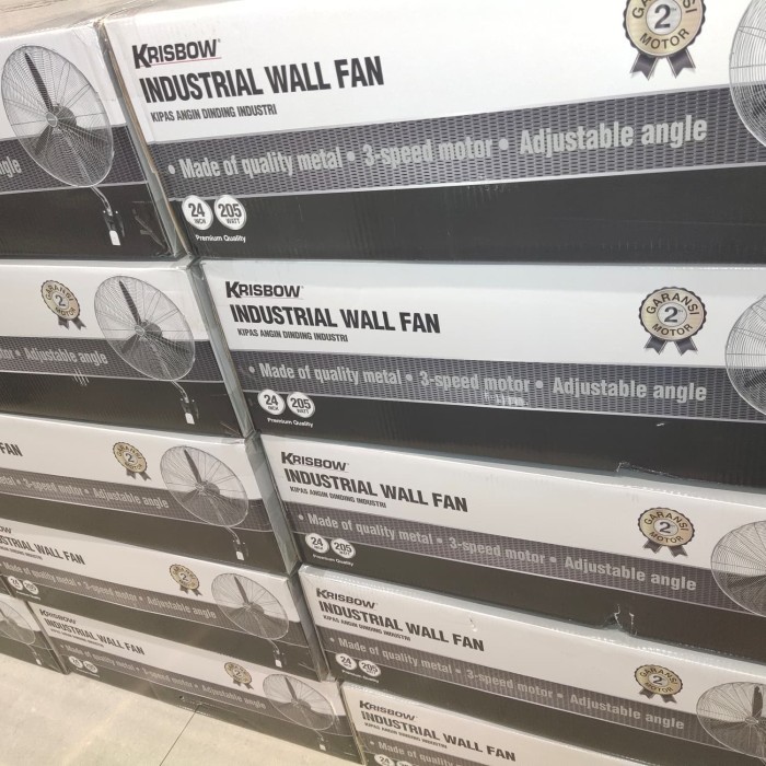 MURAH AJA KIPAS ANGIN DINDING INDUSTRIAL KRISBOW REMOTE 61 CM
