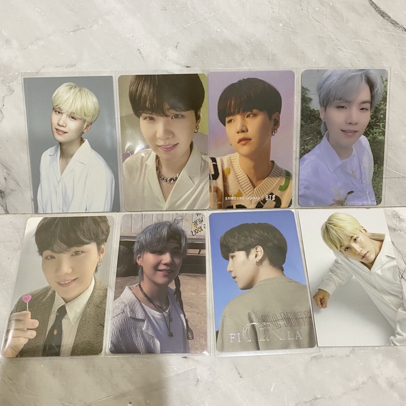 BTS PC yoongi suga official photocard suga min yoongi VT fila day night butter lucky draw ld m2u pow