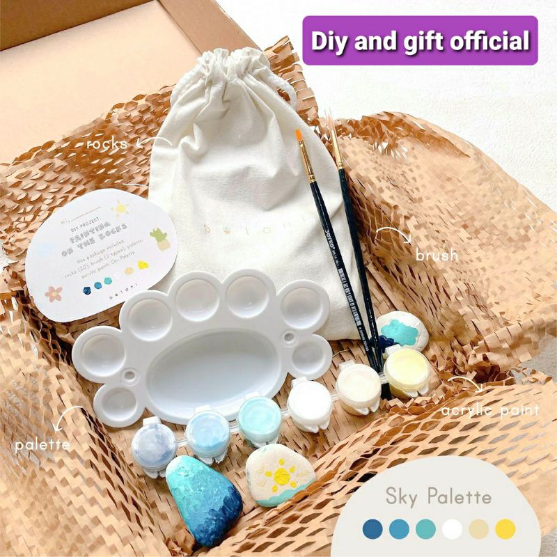

MEWARNAI BATU I ROCK PAINTING KIT I KADO ANAK I SOUVENIR ULANG TAHUN ANAK I PRAKARYA
