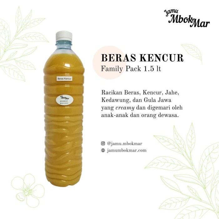 

COD Beras Kencur - Family Pack 1.5 Liter