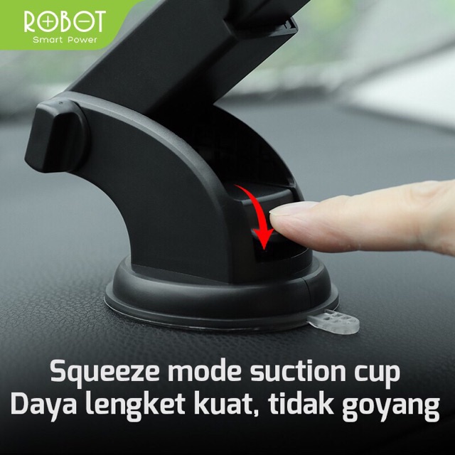 Universal Car Holder ROBOT RT-CH11S 360 Rotable For Smartphone iPhone Android Car Stand Holder