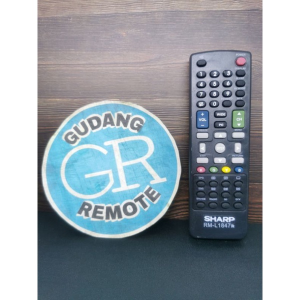 Remote Remot TV Sharp Tabung slim LCD LED L1847