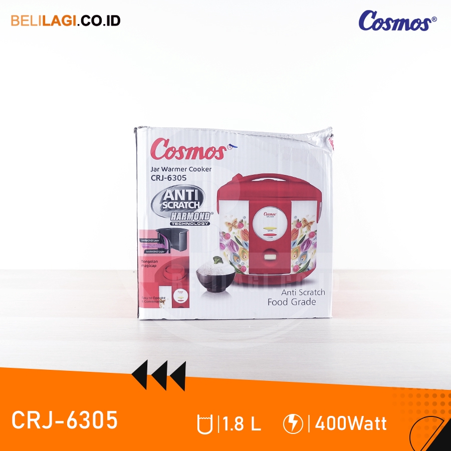 Cosmos Rice Cooker CRJ 6305 / Megicom Cosmos CRJ-6305 / Magic Com Cosmos ORIGINAL CRJ6305