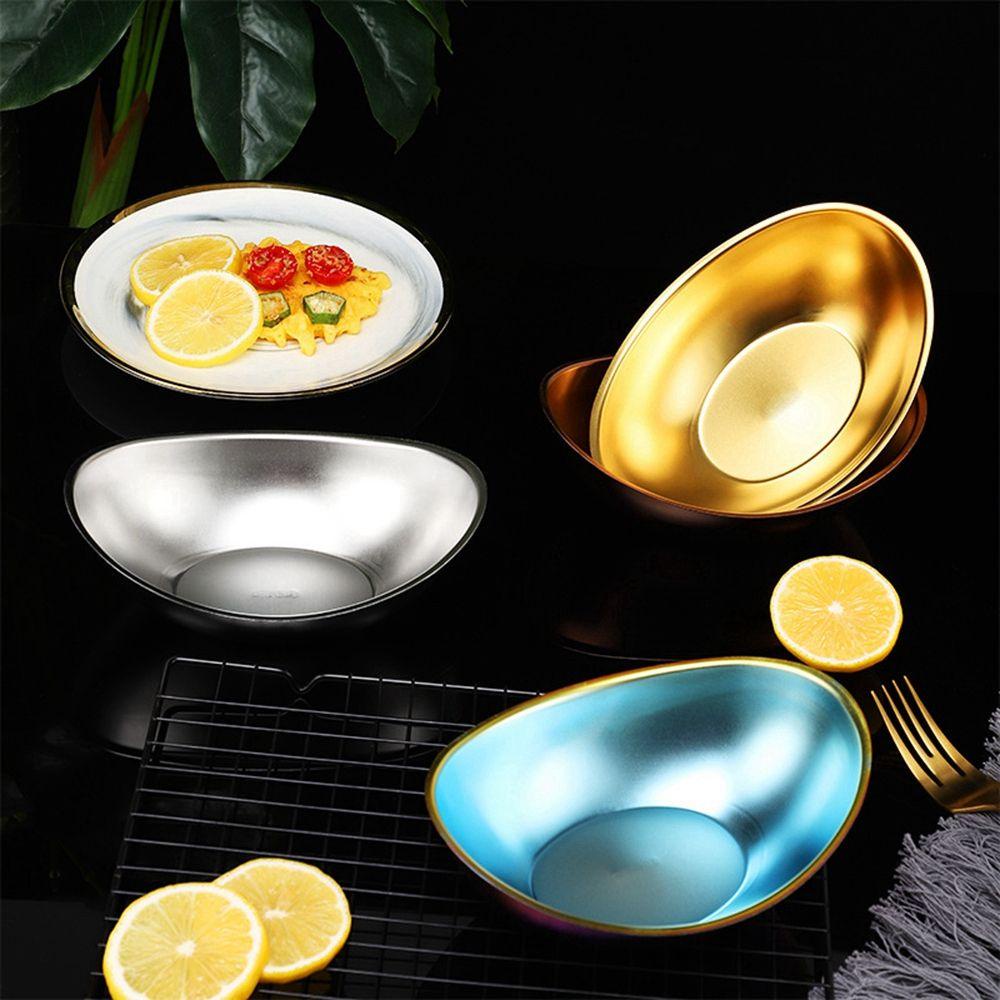 [Elegan] Salad Bowl Creative Tebal Rotisserie Gadget Dapur Piring Snack Alat Makan