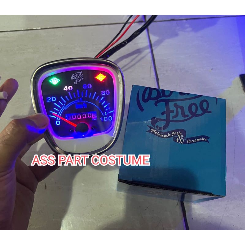 Spedo LED C70-spedometer led C70-Spidometer honda C70 costume led digital terlaris terbaik