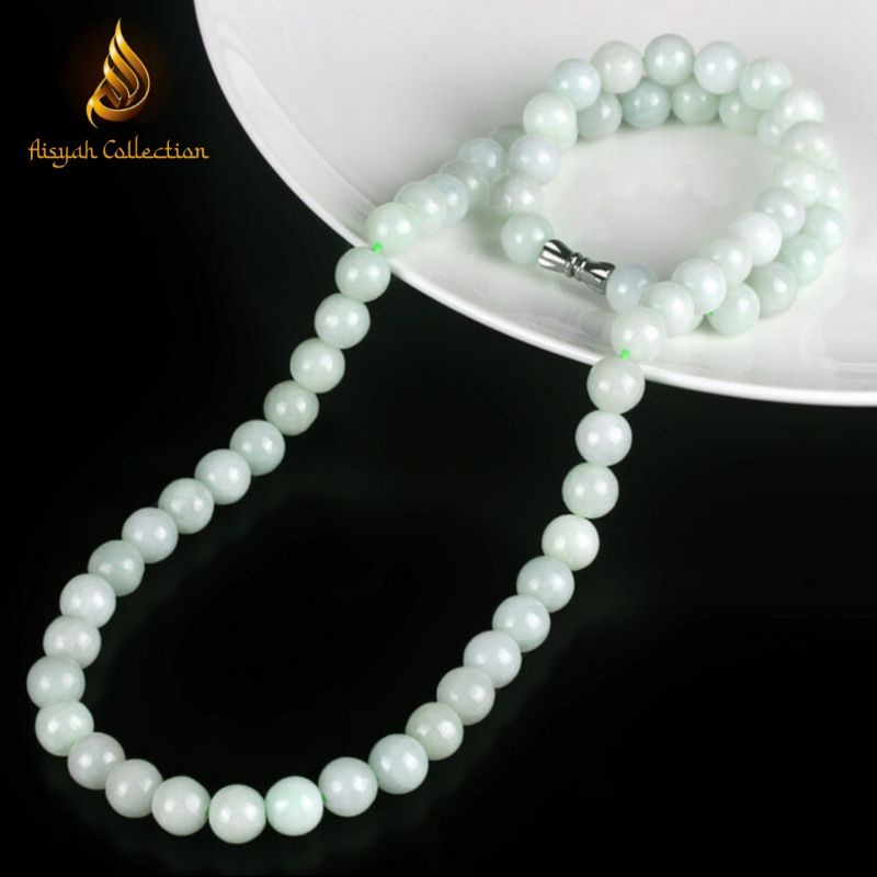 Kalung Batu Alami Jadeite Jade Giok Burma Myanmar Tipe A