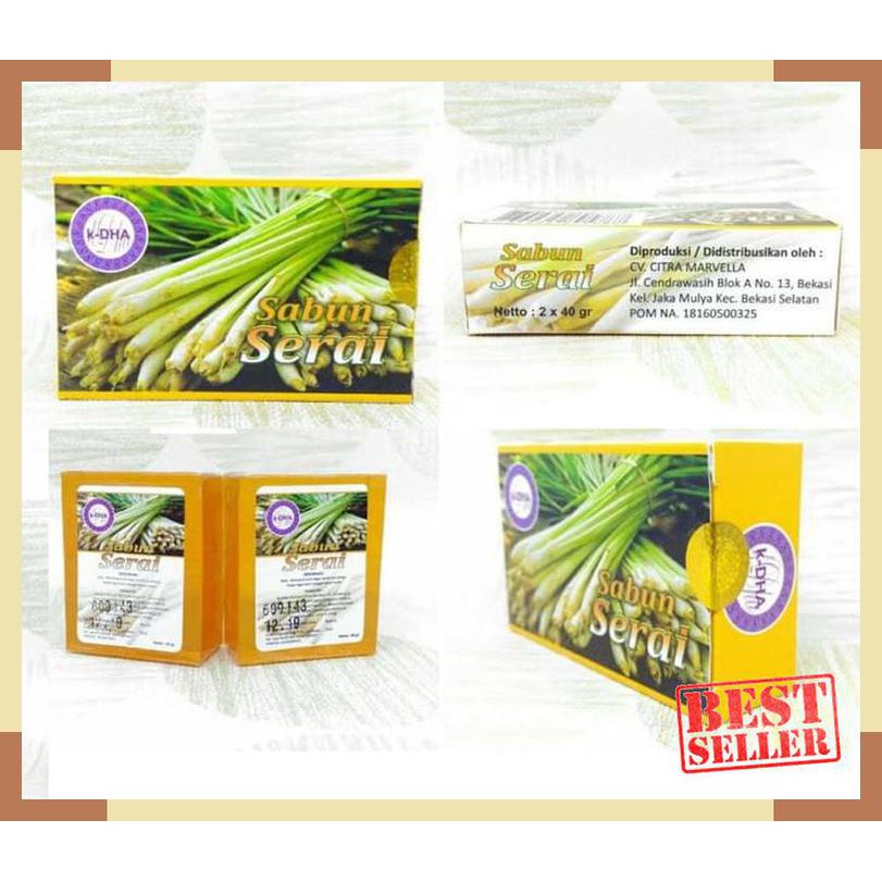 SALE Sabun Serai K-DHA KDHA K DHA Ori Asli Cantik BPOM Kecantikan Soap Alam MURAH