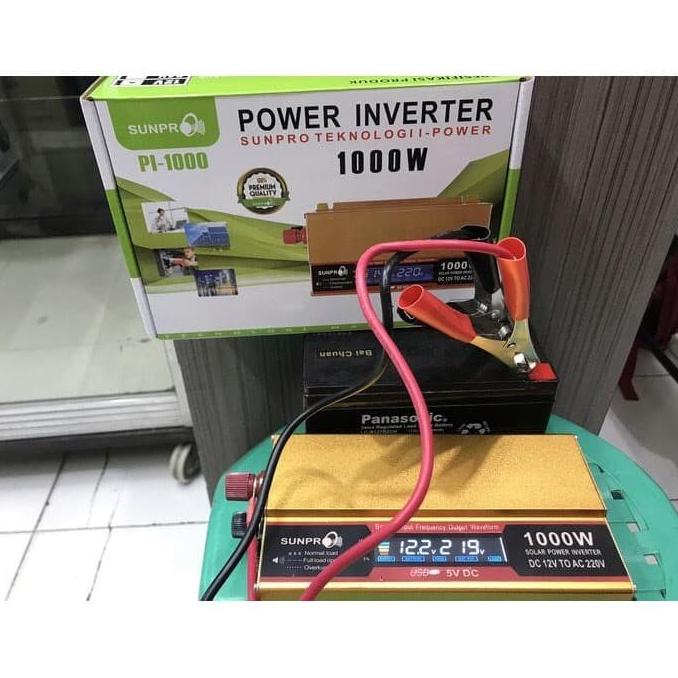 MURAH~Power Inverter Sunpro PI 1000 Watt Pl-10 / Power Inverter DC to AC 1000 Watt | FMS