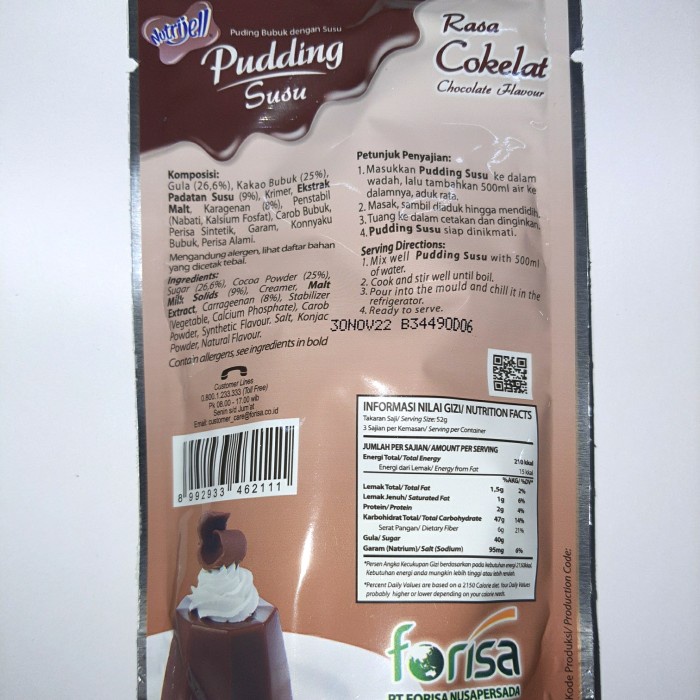 

d00gg Nutrijell Pudding Susu Rasa Cokelat 145 Gr Xz20X1Z11