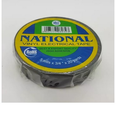 ISOLASI LISTRIK hitam NATIONAL NASIONAL Pvc Kabel Tape Hitam ORIGINAL