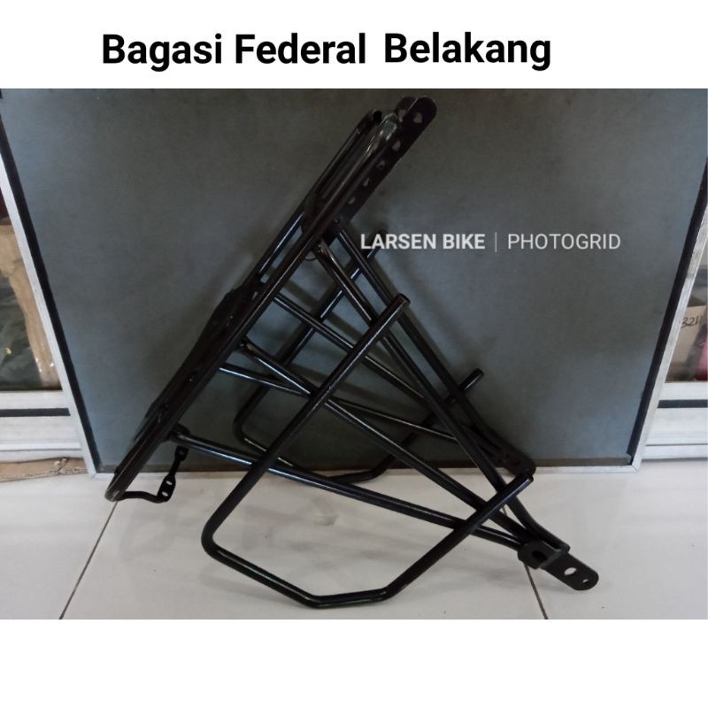 RAK PANNIER BELAKANG SEPEDA TOURING BAGASI FEDERAL BELAKANG BESI