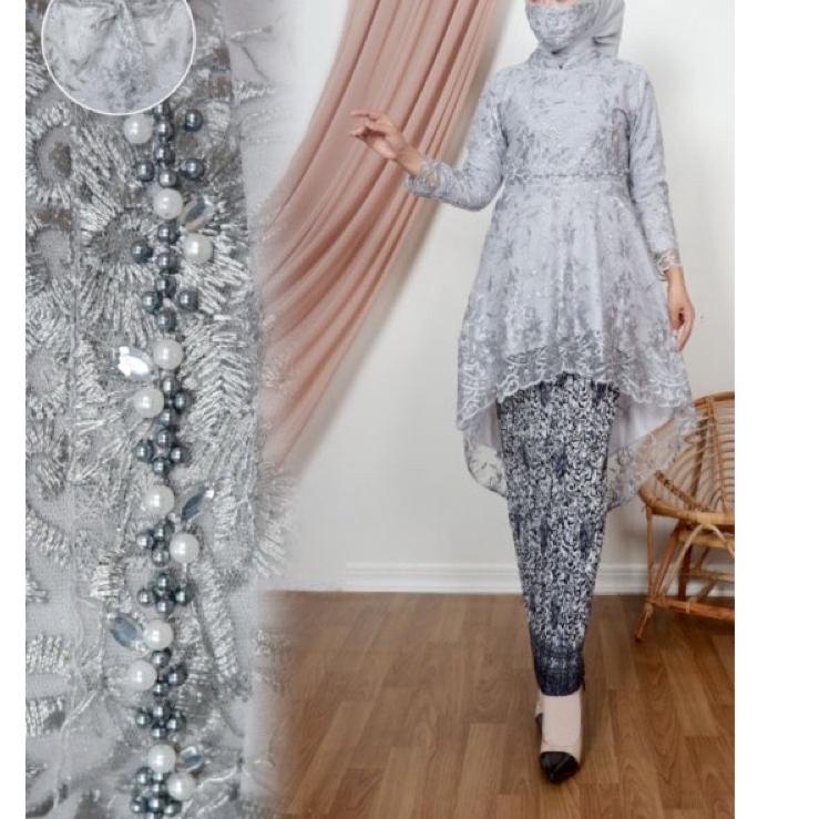 (SPECIAL PRICE) RYZ- Aurora lesti-tunik Wanita Brukat Kebaya Modern -Setelan Tunik Lesty Kejora-keba