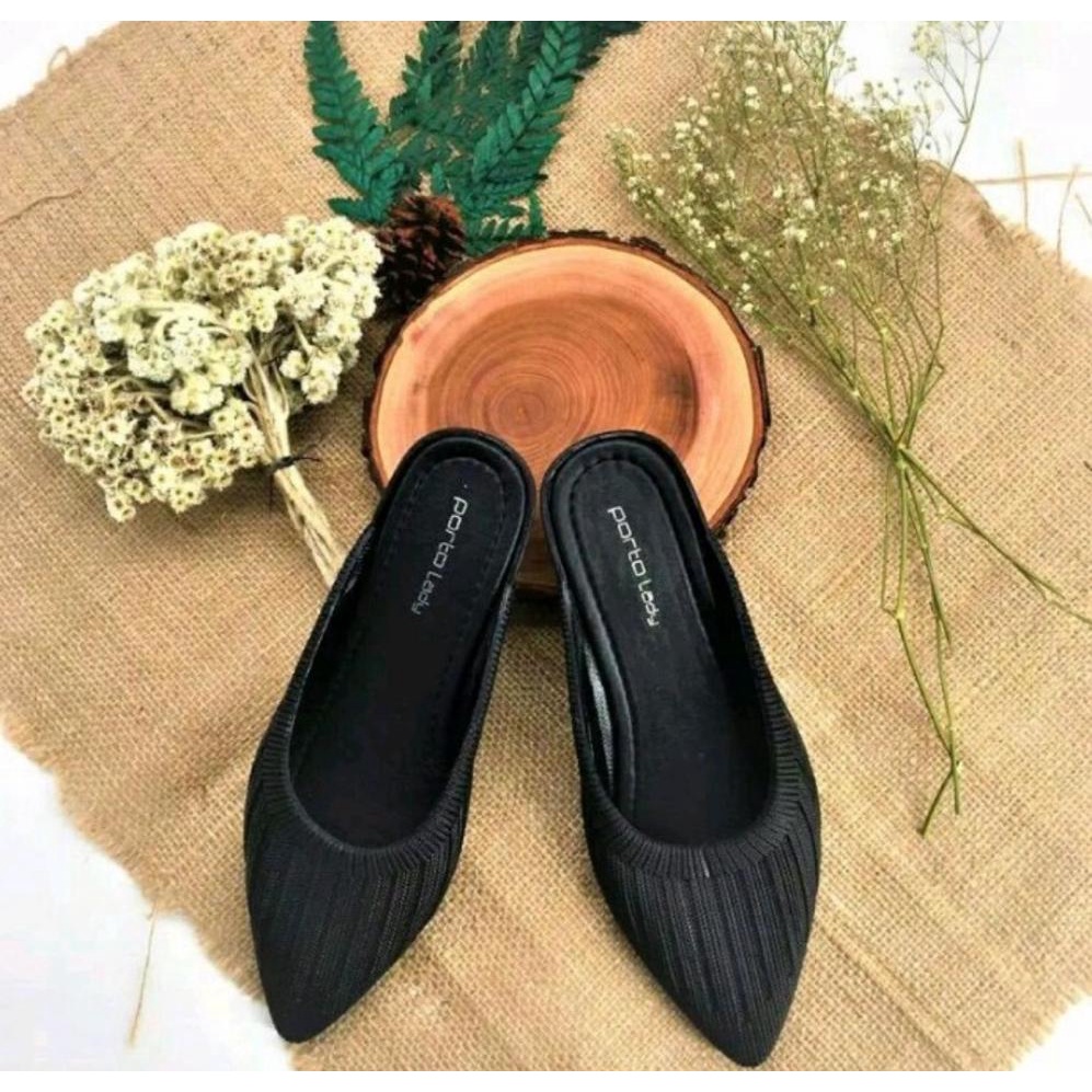 Sepatu porto DTA slop jinjit wanita / sepatu sandal slop jinjit