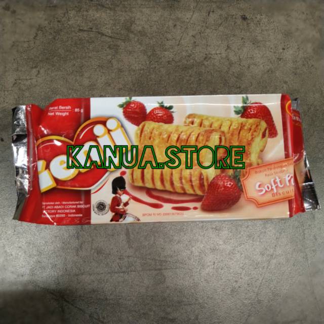 

Monde genji biscuit pie strawberry 85gr biskuit wafer cookies