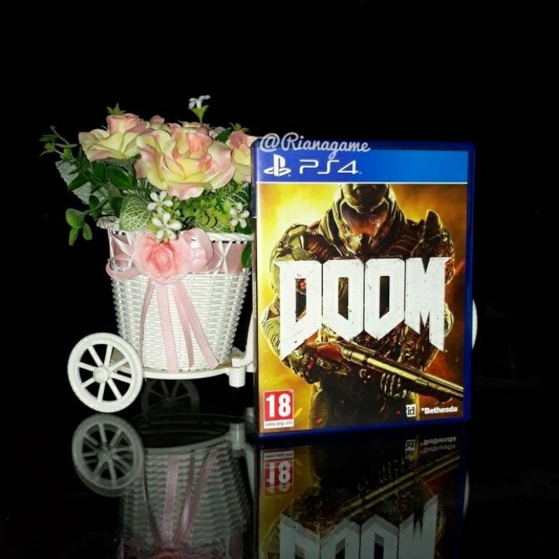 BD Kaset PS4 Doom Game CD PS 4 Bekas Second Mulus