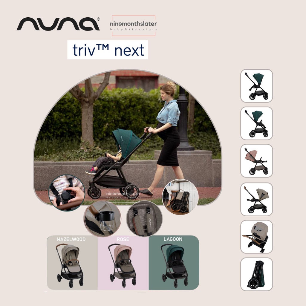 Nuna Triv NEXT - Stroller Enteng Lipat Anak Bayi Newborn Kereta Dorong Travel Dudukan Tidur Anak Baby GARANSI RESMI NUNA