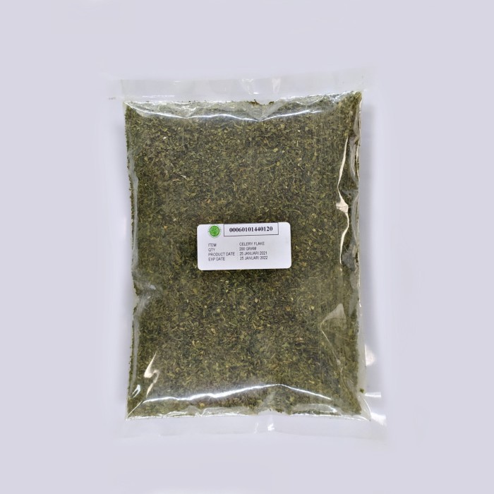 

CELERY FLAKE 200 GRAM KUALITAS PREMIUM 100% ASLI