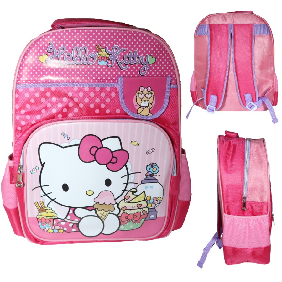 Tas Anak Sekolah / Ransel Anak Sekolah Import SD Karakter Hello Kitty