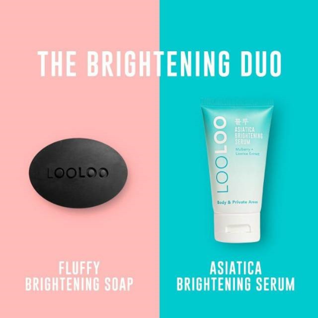 (BUNDLING) LOOLOO Fluffy Brightening Soap 100g &amp; Brightening Serum 30ml