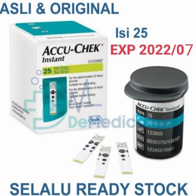 Sale Accu Chek Instant 25 Strips / Strip Accu Check Instant 25 Termurah