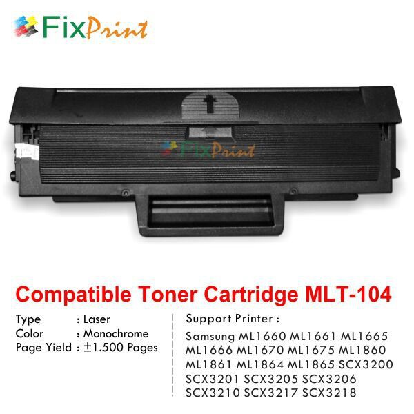 Cartridge Toner Compatible Samsung MLT-104 D104 MLT104 Printer ML-1660 1661 1665 1666 1670 1675 1860