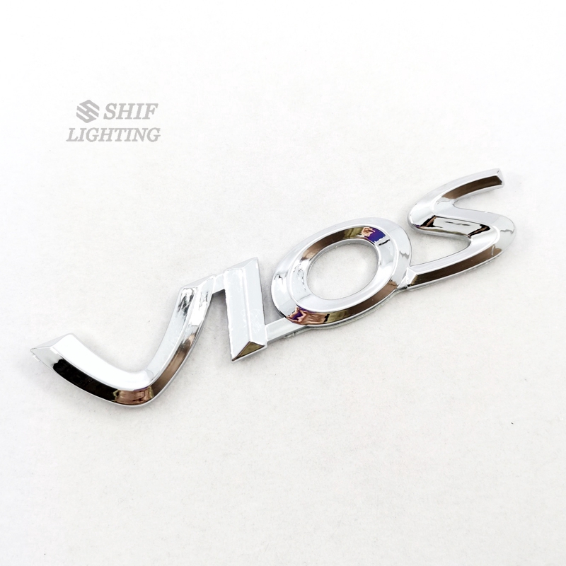 Stiker Emblem / Badge Bahan ABS Warna Krom untuk Mobil Toyota / vios