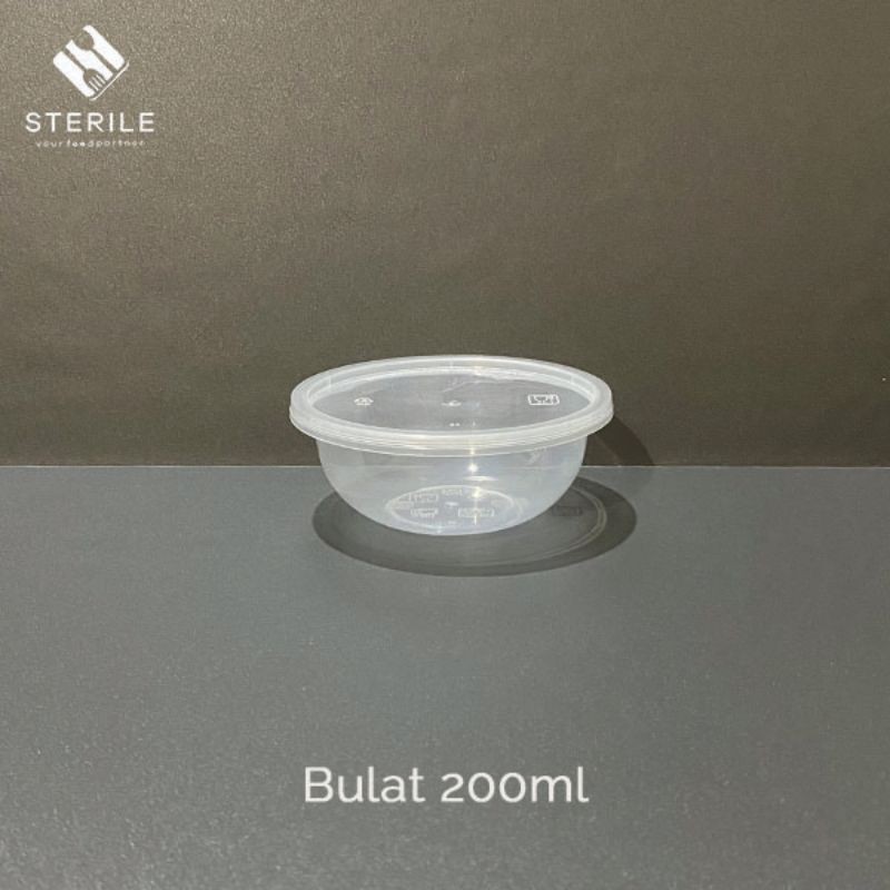 cup puding 200 ml / mangkuk plastik 200 ml thinwall / bowl 200 ml