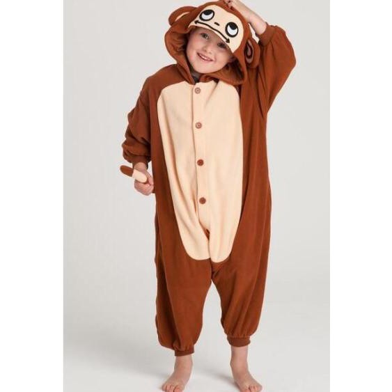 BAJU ONESIE MONYET MONKEY COSPLAY KOSTUM PIYAMA BAJU TIDUR ANAK