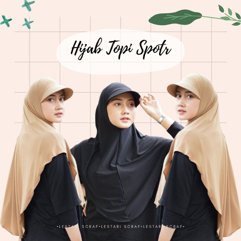 HIJAB SPORTY OLAHRAGA/TOPI JILBAB OLAHRAGA