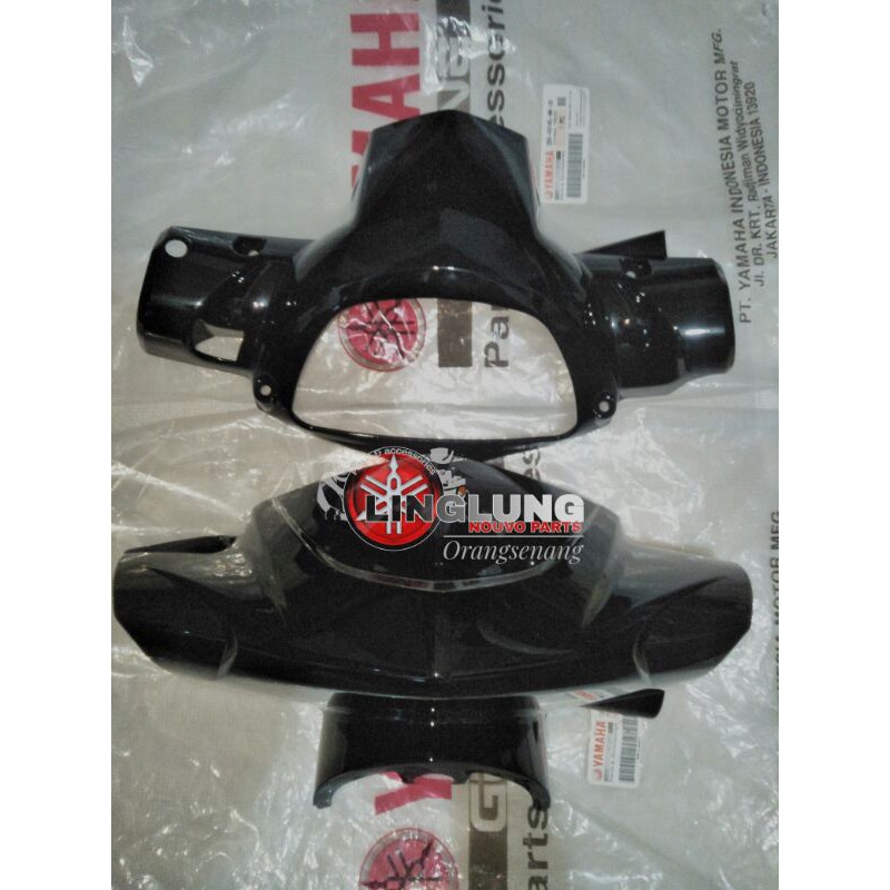 Batok nouvo z hitam depan belakang batok kepala stang nouvo z hitam set original yamaha
