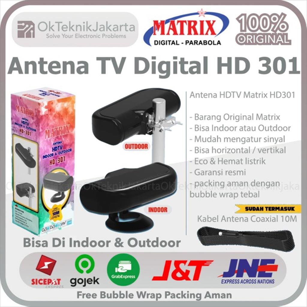 Antena TV Digital Matrix HD 301 Set Top Box Matrix DVB T2