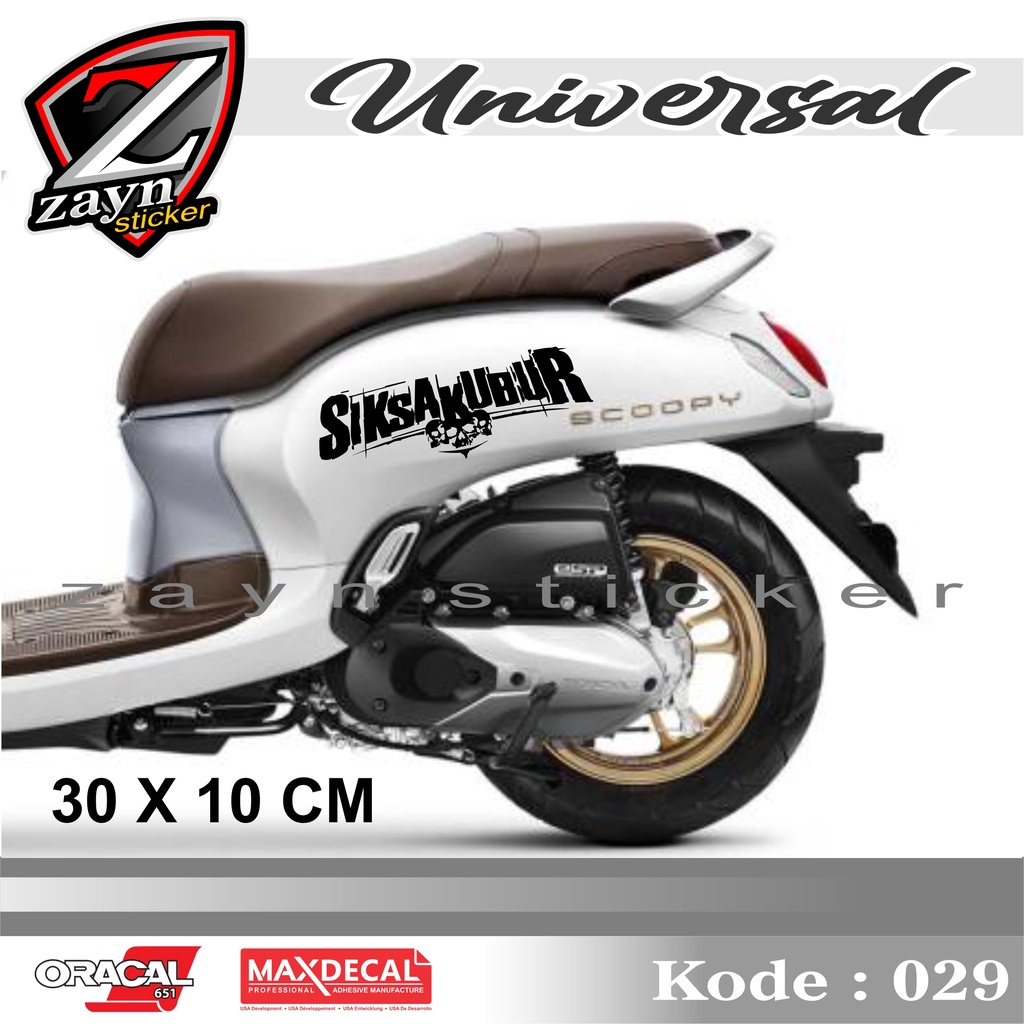 TERMURAH, STIKER LIST CUTTING STICKER SIKSA KUBUR VESPA SCOOPY GENIO VINO DLL 029