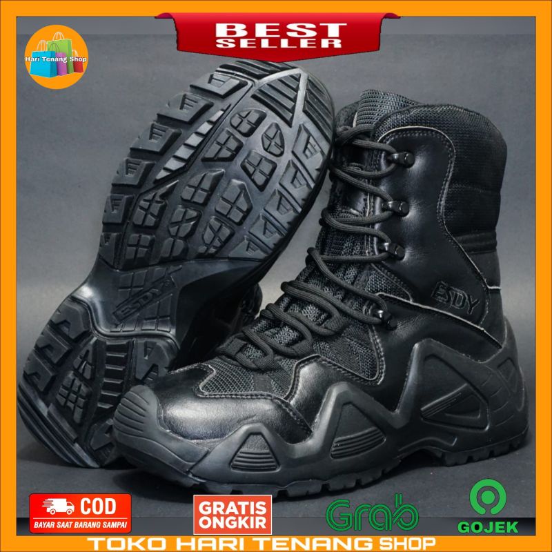 SEPATU BOOTS ESDY L0WA HITAM/SEPATU BOOTS TACTICAL/SEPATU ESDY IMPORT