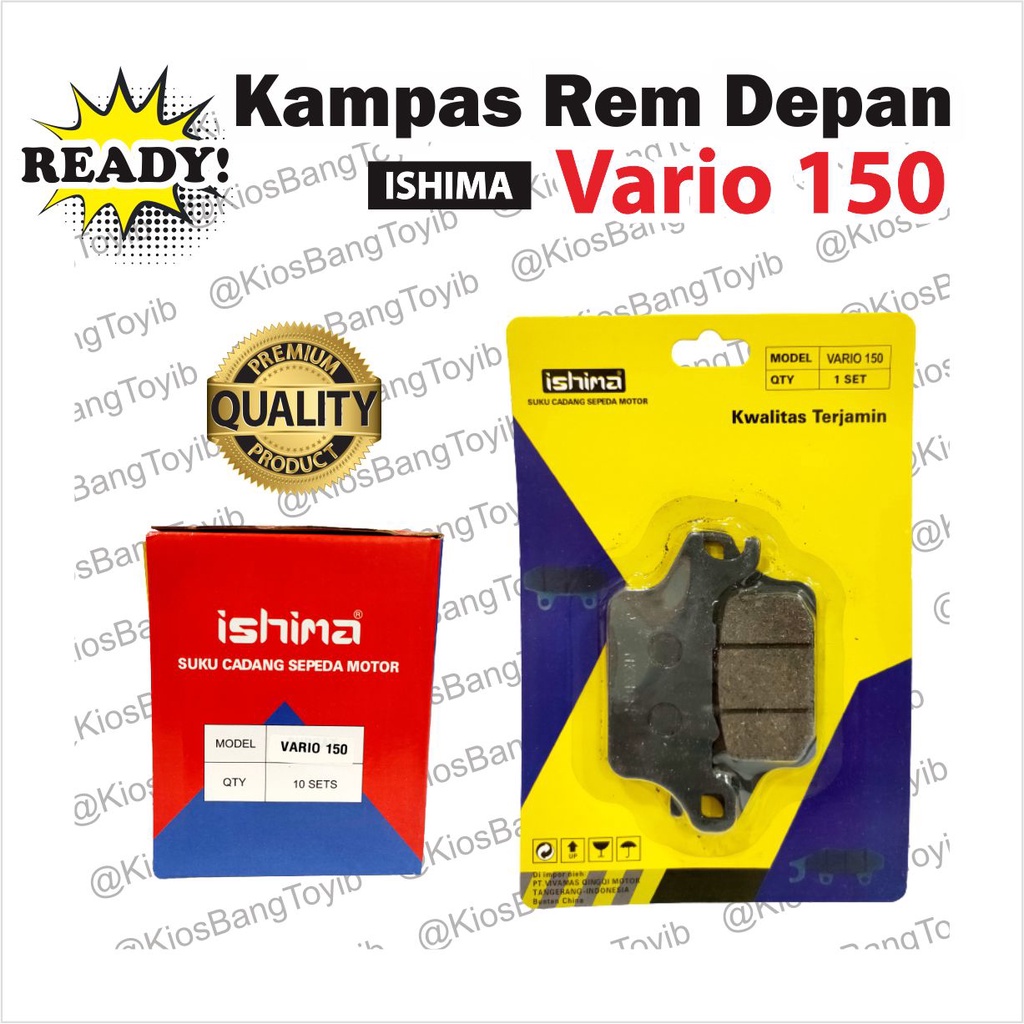 Kampas Rem Depan/Discpad Honda Vario 150 ★ISHIMA★