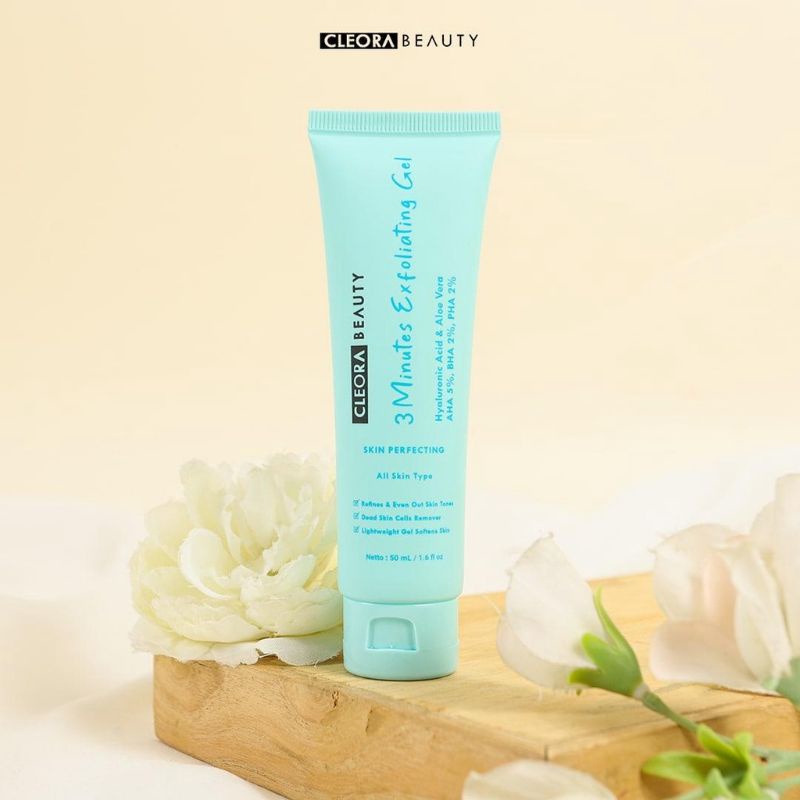 Cleora 3 minutes Exfoliating Gel - Cleora exfoliating gel - Cleora exfo gel - Cleora perontok kulit 