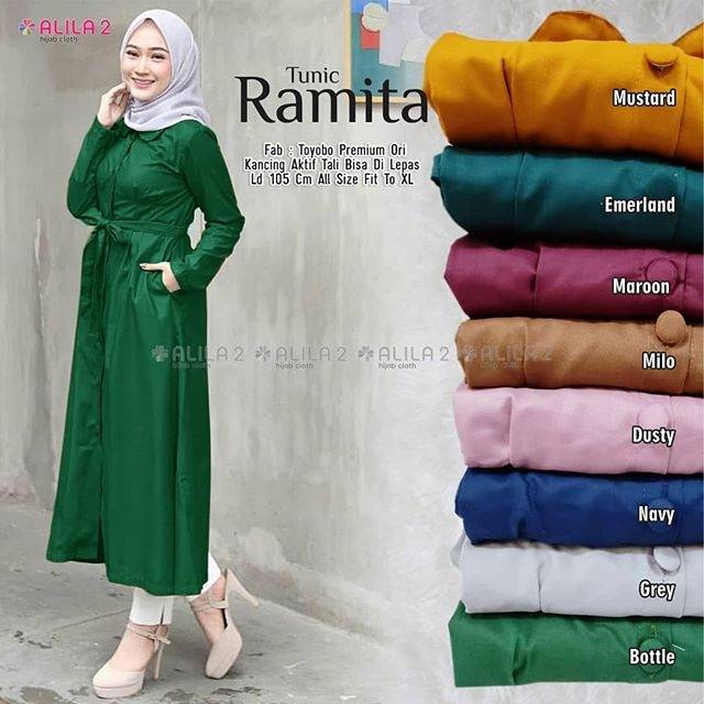 Tunik toyobo | tunik basic lolos | long tunik toyobo | tunik lengan panjang solo | long tunik murah