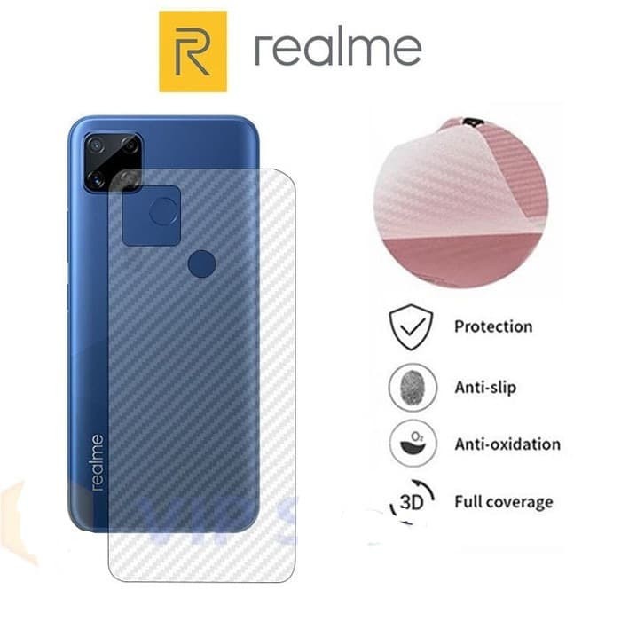 REALME C35 / NARZO 50A PRIME REALME NARZO 50A 50I 20 20 PRO BACK SKIN CARBON GARSKIN ANTI GORES