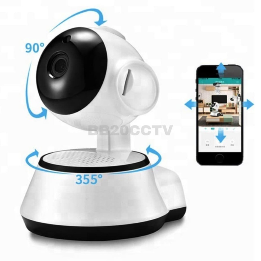 SM88- Smart IP Camera Wifi V380 Wireless Mini IP CCTV support night Infrared